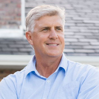 Successful happy retired man Dunwoody Dental Health patient