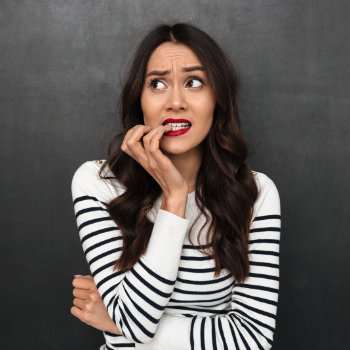 Worried woman dental anxiety Dunwoody Dental Health care